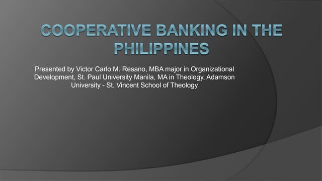 Cooperative banks