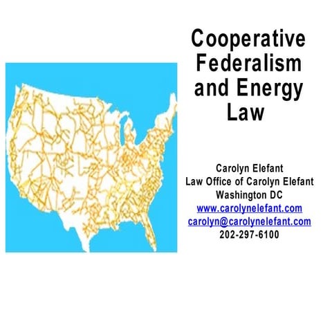 Cooperative federalism and energy law