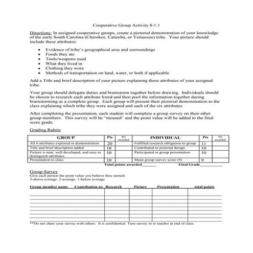Cooperative group activity 8 1.1