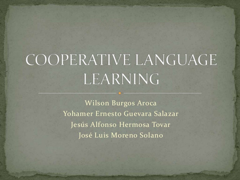 Cooperative Language Learning