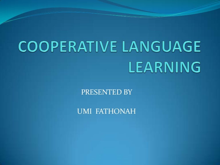 Cooperative language learning umi