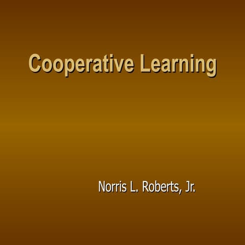 Cooperative Learning Final