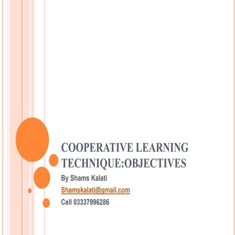 Cooperative learning techni