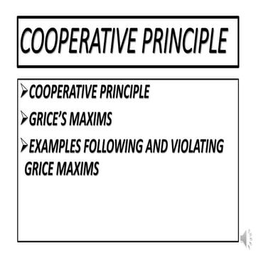 Cooperative principle