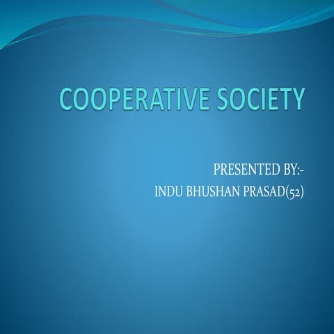 Cooperative society