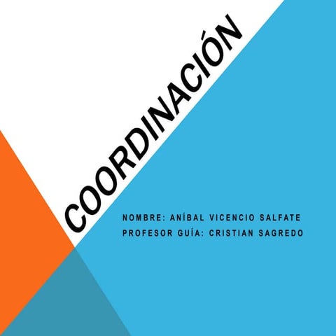 Coordinacion