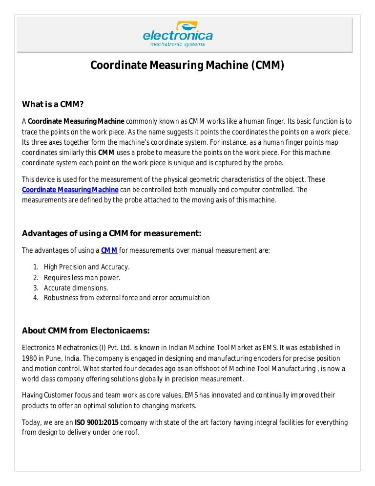 Coordinate measuring machine