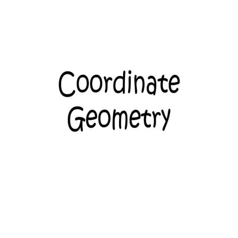 Coordinates geometry
