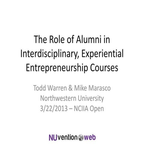 Coordinating an industry advisory board for an entrepreneurship course