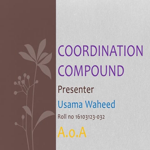 Coordination compound