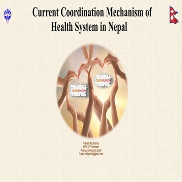 Current co-ordination mechanism of health system in Nepal