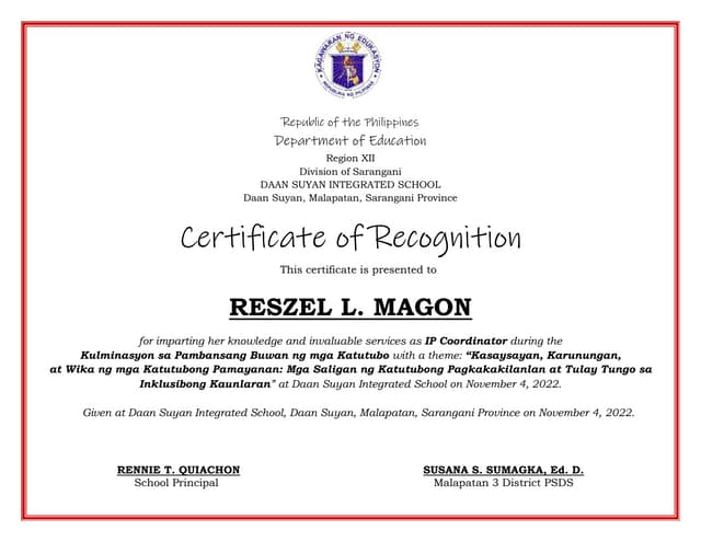 COORDINATOR FACILITATOR CERTIFICATES docx COORDINATOR FACILITATOR CERTIFICATES docx