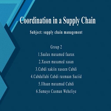 COORINATION SUPPLU CHAIN GROUP 2.pdf this lesson is about supply chain manage...