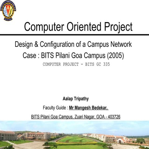 Design of a campus network | PPT | Computer Networking | Computing