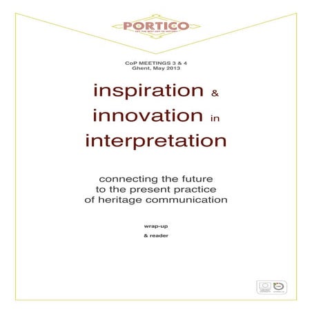 Summary of the Portico CoP meeting in Ghent, 2013