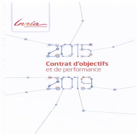 Inria - Contrat d'objectifs et de performance 2015-2019
