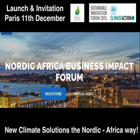 Nordic Africa Impact Forum 2020 - Save the date 