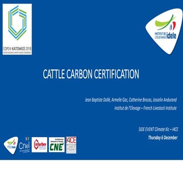 Cop 24 methodologie certification carbone | PDF