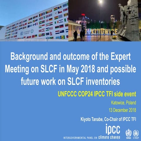 IPCC TFI work on Methodology Report on Short-lived Climate Forcers ...