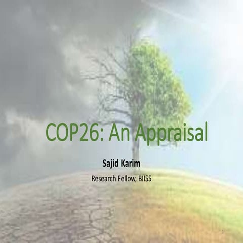 Cop 26: An Appraisal 