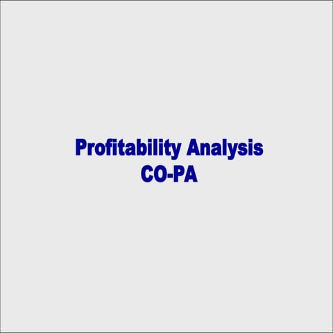 SAP Profitability Analysis with Details1
