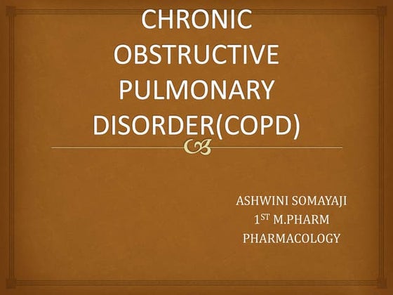 Chronic obstructive airway disease (coad) | PPT