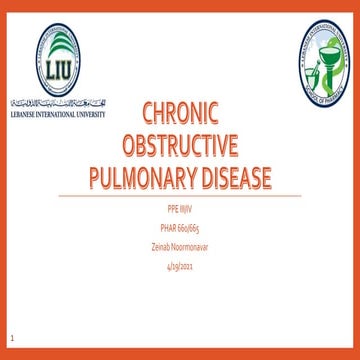 Chronic obstructive pulmonary disease (COPD) | PPTX