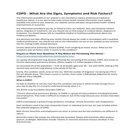 Which risk factors are associated with copd | PPTX