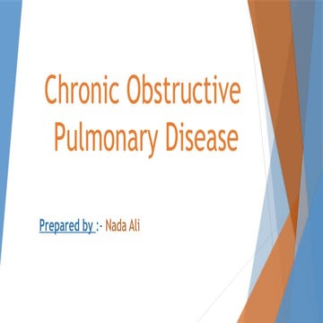 Chronic Obstructive Pulmonary Disease .pptx