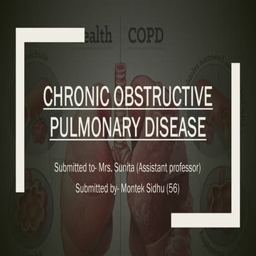 COPD(chronic obstructive pulmonary disease) ppt slideshare | PPTX