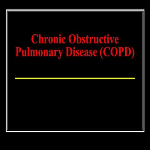 A set of lung diseases that limit air flow in and out of lung and is not full...