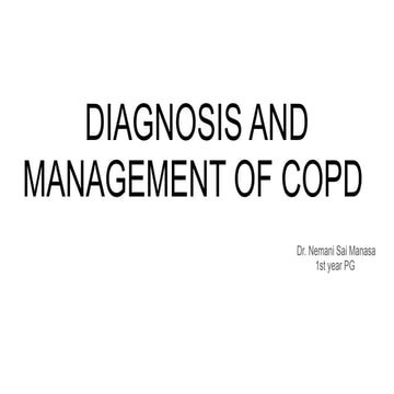 COPD and GOLD guidelines and management.pptx