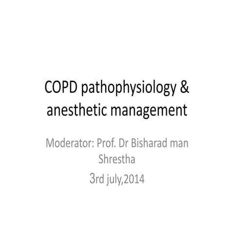 Copd&anesthesia