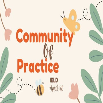 Community of Practice Slideshow with a long title