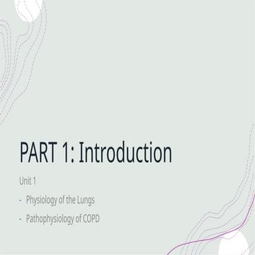 Chronic Obstructive Pulmonary Disease Part 1 Intro.pptx