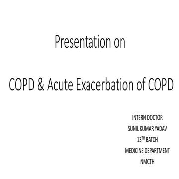 COPD and AE of COPD 