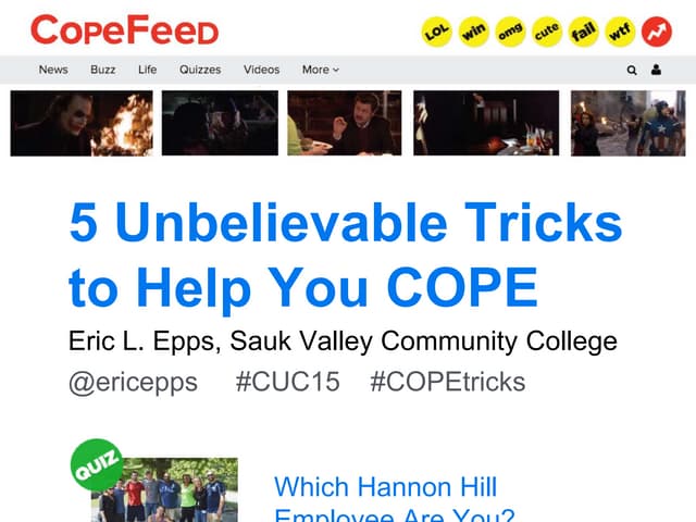 5 Unbelievable Tricks to Help You COPE