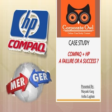  case study analysis hp and compaq 