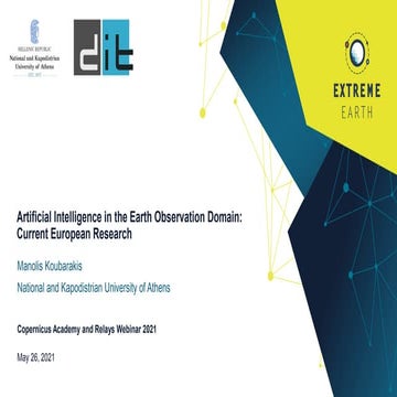 Artificial Intelligence in the Earth Observation Domain: Current European Res...