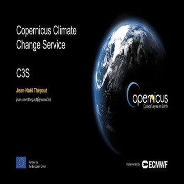 Copernicus Climate Change Service - An introduction | PDF