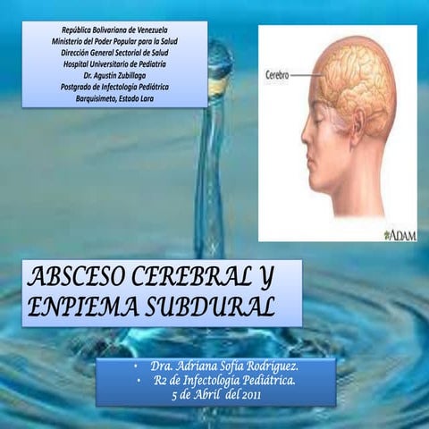 Absceso cerebral y Empiema subdural