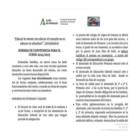 Copia de 2425 normas internas del CEIP Alfares