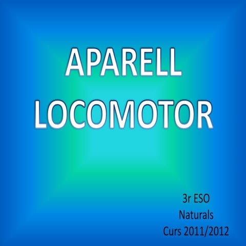 L'aparell locomotor 3r ESO