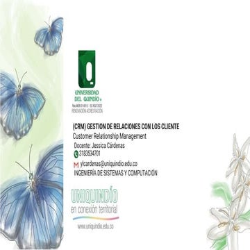 SISTEMA DE INFORMACION CRM ) GESTION DE RELACIONES CON LOS CLIENTE