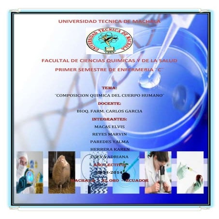 La composicion quimica del cuerpo humano | DOCX