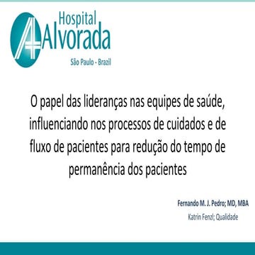 O papel das lideranças nas equipes de saúde, influenciando nos processos de c...