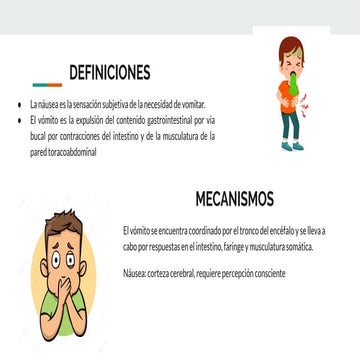 Presentacion de nausea y vomito, medicina interna | PDF