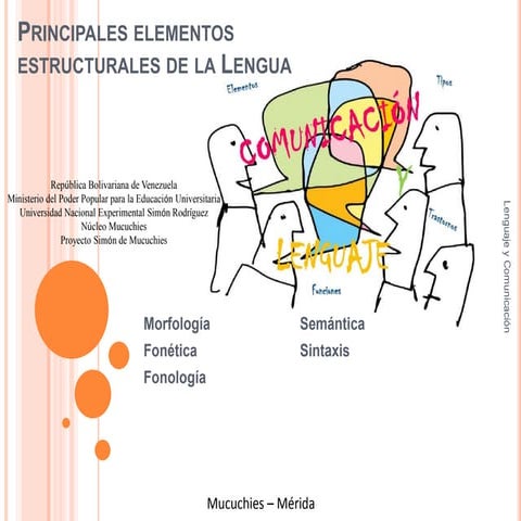 Principales elementos estructurales de la lengua