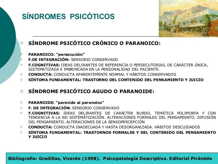 Sindromes psicologicos