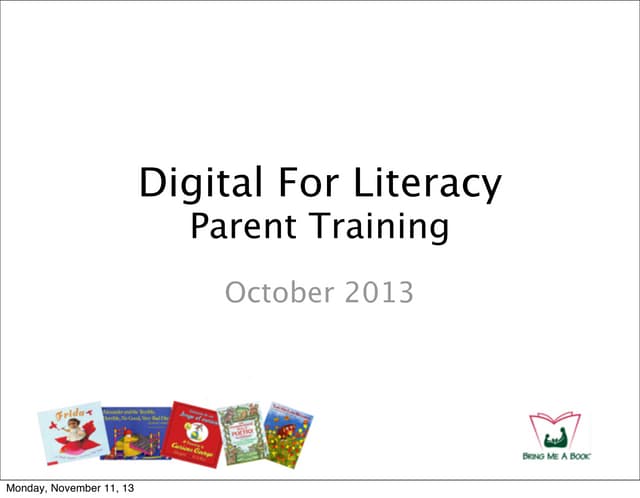 Copia Digitial Literacy Training, Bring me a Book: Santa Clara